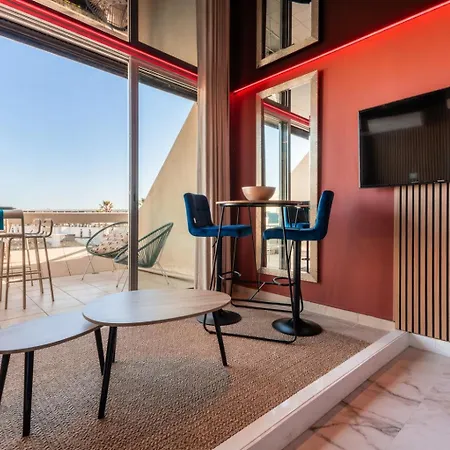 Cap Paradize - Vue - Heliopolis - Parking - Climatisation - Village Naturiste Lejlighed *